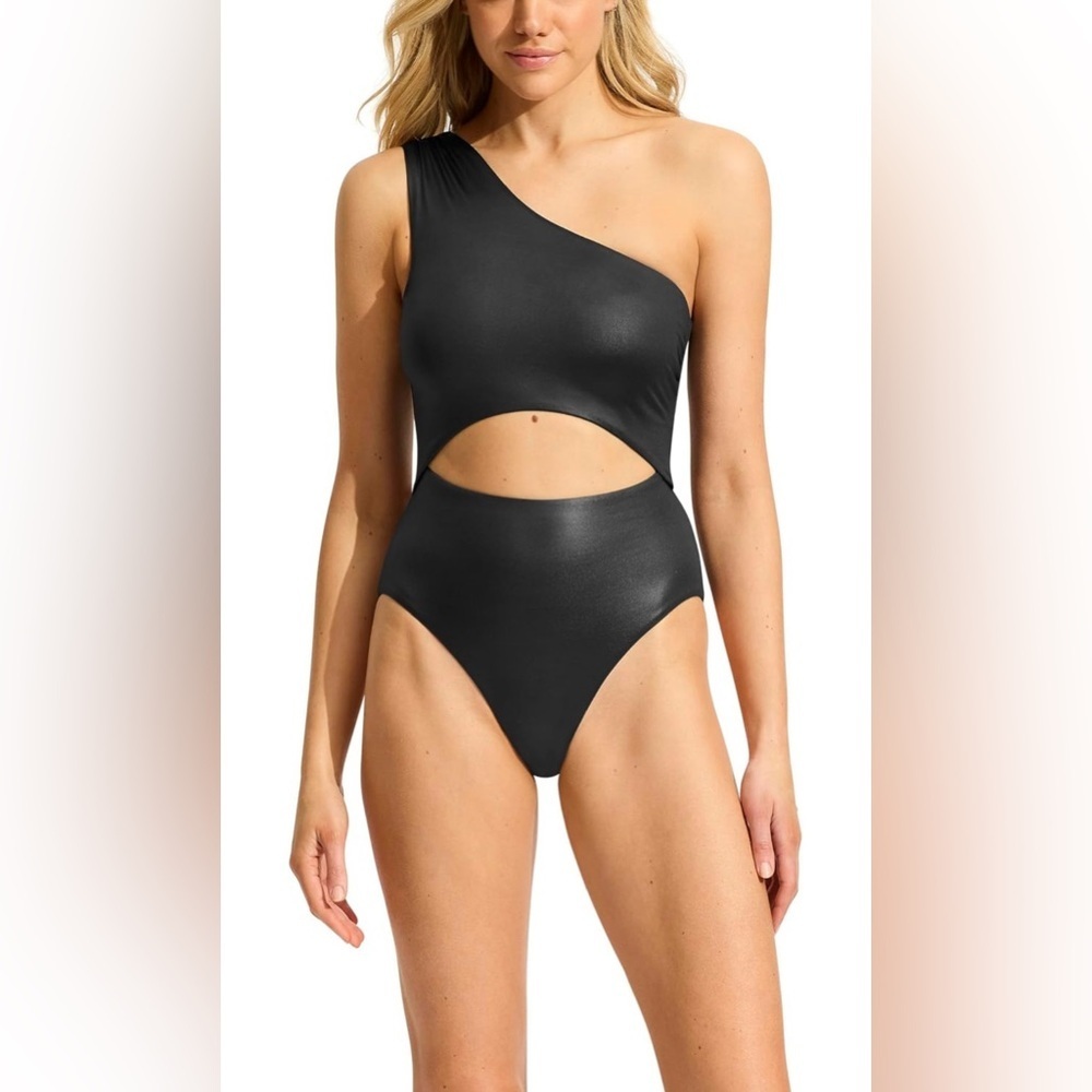 Seafolly Women's Shoulder Cut Out One Piece Swimsuit